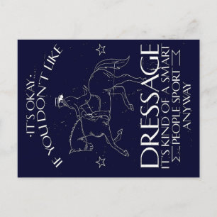 Dressage Rider  Horse   Lover gift Holiday Postcard