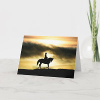 Dressage Rider Horse Sympathy Card