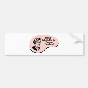 Dressage Rider Voice Bumper Sticker