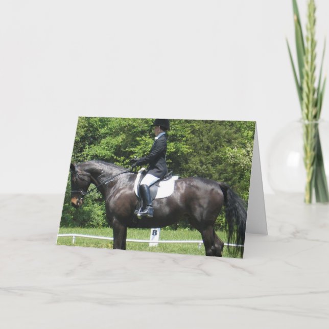 Dressage Show Ring Greeting Card (Front)