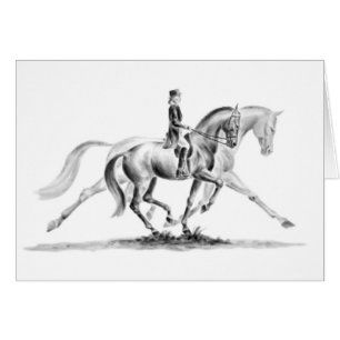 Dressage Trot Drawing by Kelli Swan
