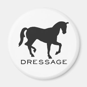 Dressage With Horse In Frame Magnet