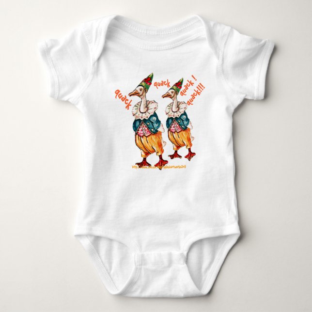 "Dressed Goose" Baby Bodysuit (Front)