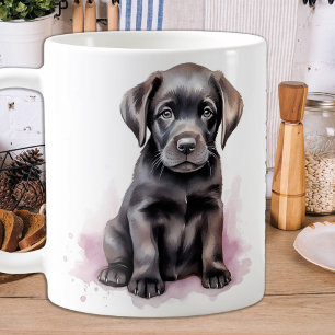 Dressed in Red - Black Lab Coffee Mug