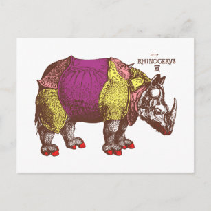 Dressed to Kill Rhino Postcard
