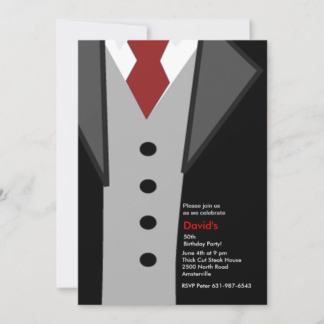 Dressed to the 9's invitation (Front)