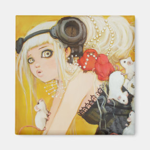 Dressed Up Disorder Square Magnet