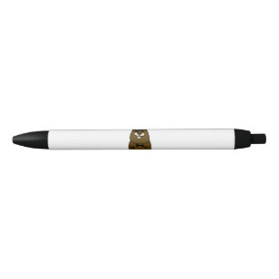 Dressed up Groundhog Black Ink Pen