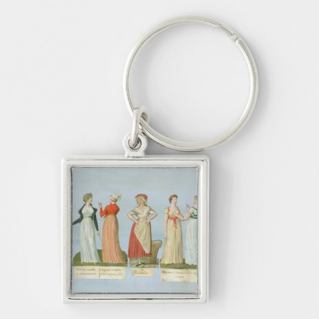 Dresses and costumes in vogue key ring (Front)