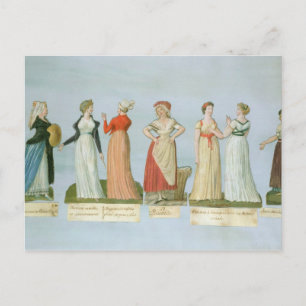 Dresses and costumes in vogue postcard