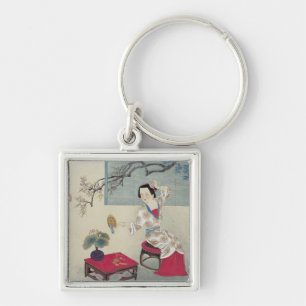 Dressing up in the Morning Key Ring