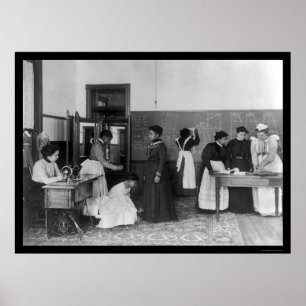 Dressmaking at the Hampton Institute, VA 1899 Poster