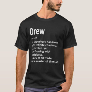 Drew Definition Personalised Name Funny Birthday G T-Shirt