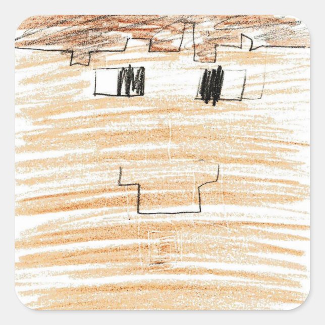 Drew: Square Sticker 1 (Front)