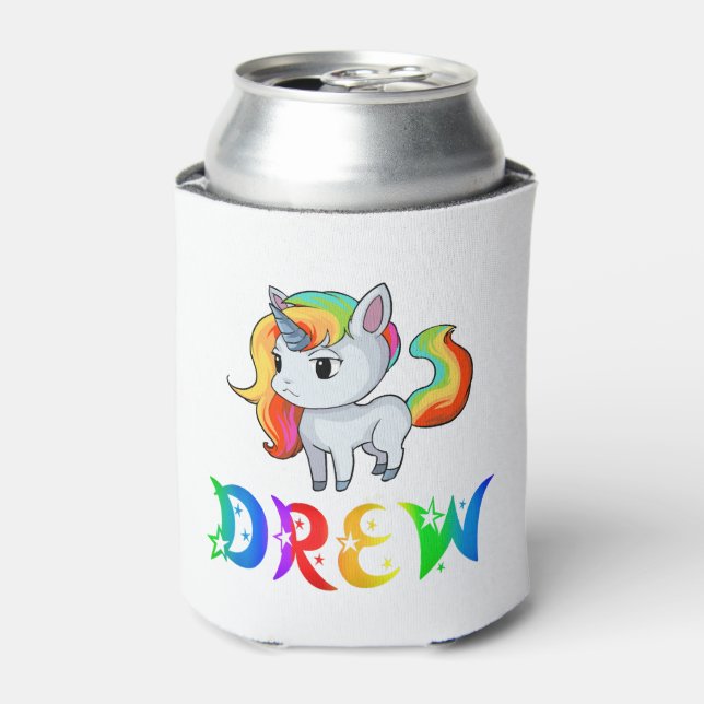 Drew Unicorn Can Cooler (Can Front)