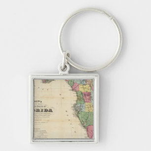 Drew's New Map Of The State Of Florida Key Ring