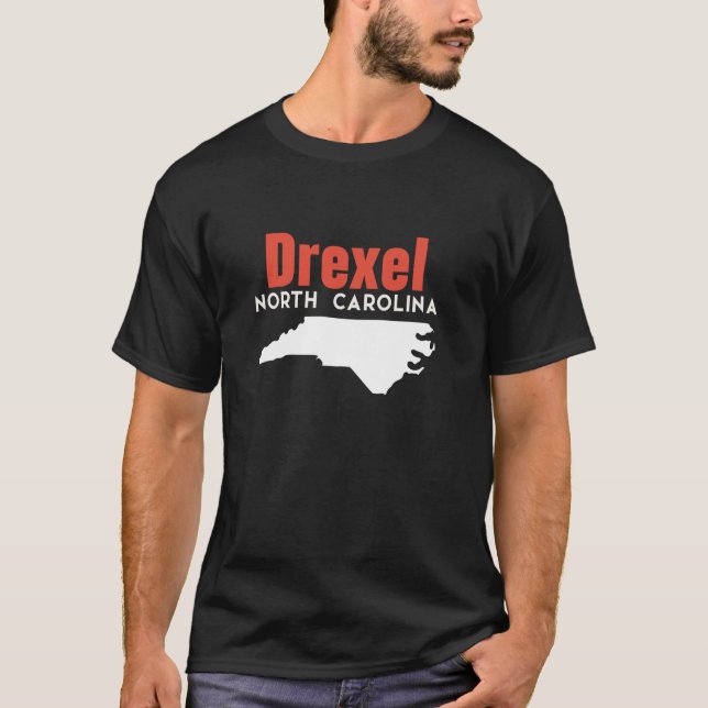 Drexel North Carolina USA State America Travel T-Shirt (Front)