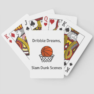 Dribble Dreams, Slam Dunk Scenes Basketball Playing Cards