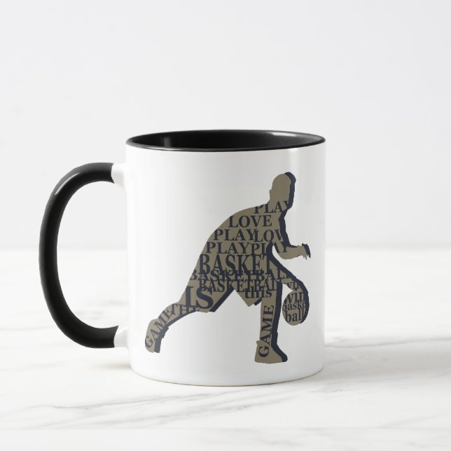 Dribbling Basketball player Mug (Left)