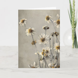 Dried Daisies Thinking of You Card