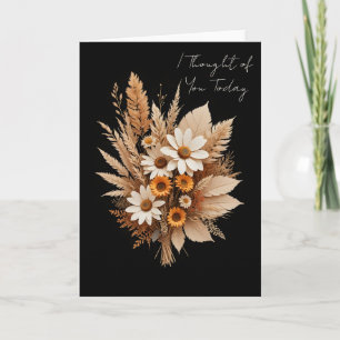 Dried Flower Arrangement Thinking of You Card
