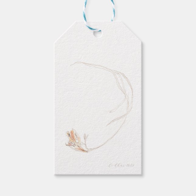 Dried freesia 1 gift tags (Front)