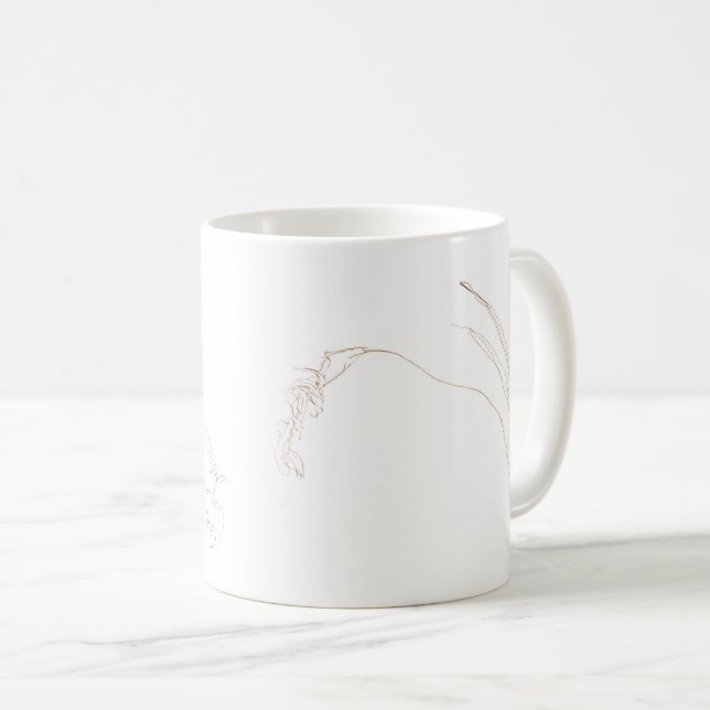 Dried freesia 2  coffee mug (Front Right)