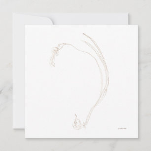 Dried freesia 2 invitation
