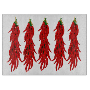 Dried Hot Chilli Peppers Cutting Board