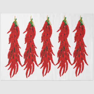 Dried Hot Chilli Peppers Kitchen Decoupage Tissue Paper