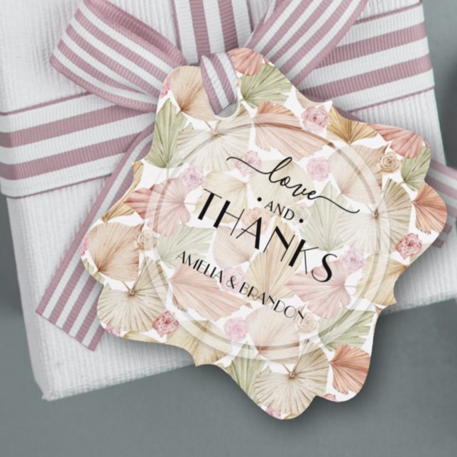 Dried Leaves Flowers Wedding Favour Tags (Creator Uploaded)