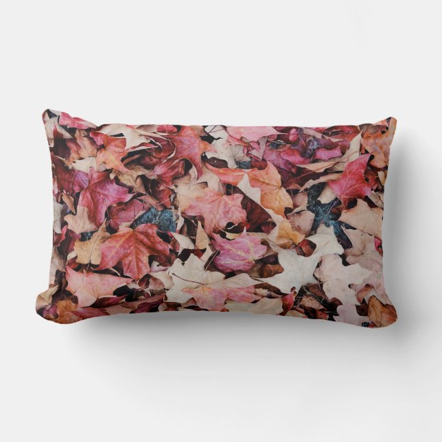 Dried leaves lumbar cushion (Front)