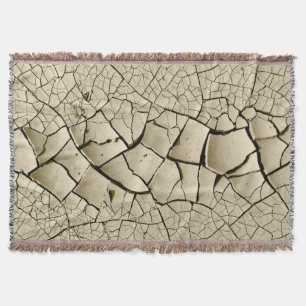 Dried Mud  Throw Blanket