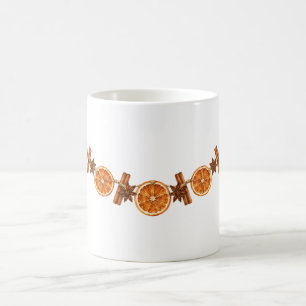 Dried Orange and Cinnamon Garland Coffee Mug