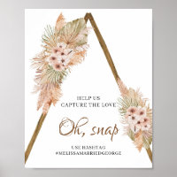 Dried Palm Leaves Pampas Grass Oh, Snap Sign