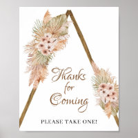Dried Palm Leaves Pampas Grass Thanks for Coming