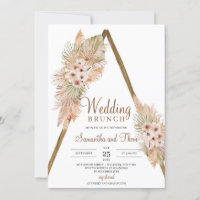 Dried Palm Leaves Wooden Arch Pampas Grass Brunch