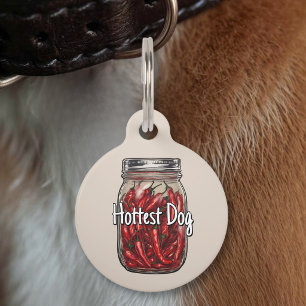 Dried Peppers Jar Pet Tag