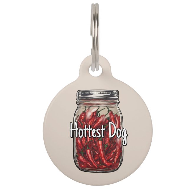 Dried Peppers Jar Pet Tag (Front)