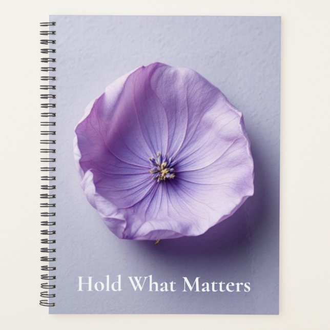 Dried Petal Preservation | Delicate Botanical Art Planner (Front)