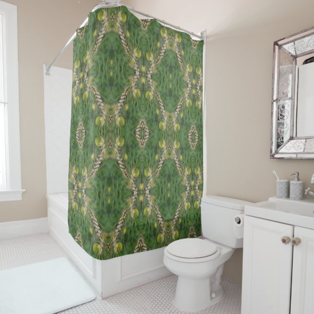 Dried Summer Grass Abstract   Shower Curtain (In Situ)