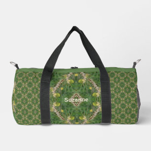 Dried Summer Grass Nature Art Personalised Duffle Bag