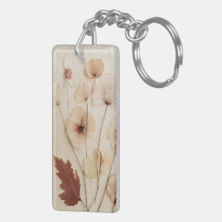Dried Wildflower Arrangemnet Key Ring