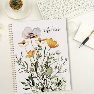 Dried Wildflower Bouquet Todo List  Notebook