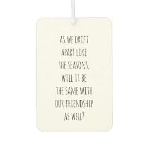 Drift Apart Air Freshener