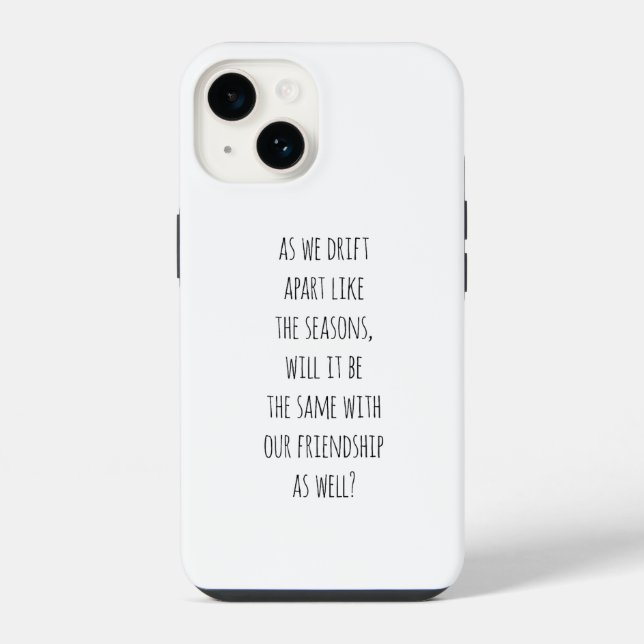 Drift Apart iPhone Case (Back)