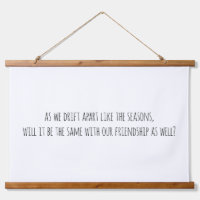 Drift Apart Wood Topped Wall Tapestry