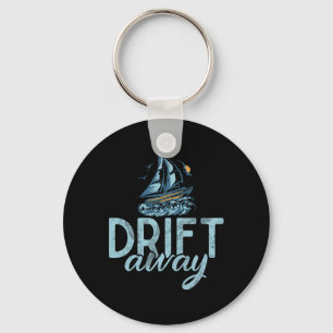 Drift Away Boating Key Ring