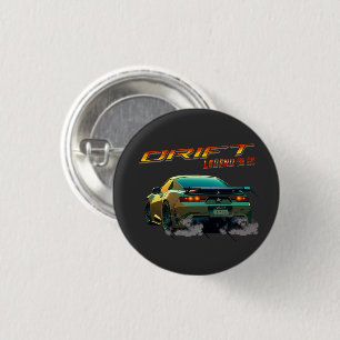 DRIFT LEGEND SUPRA MK4 - ANIME STYLE 3 CM ROUND BADGE