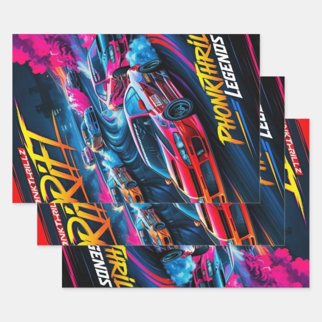 drift style wrapping paper  (Set)